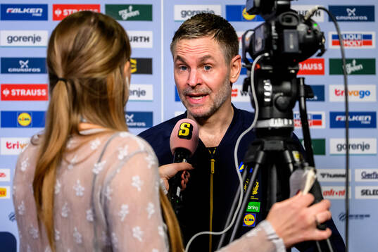 Goalkeeper Andreas Palicka of Sweden