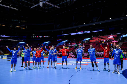 Players of Croatia celebrate