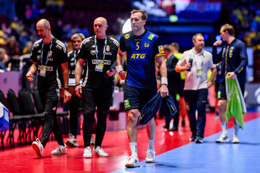 Max Darj of Sweden looks dejected