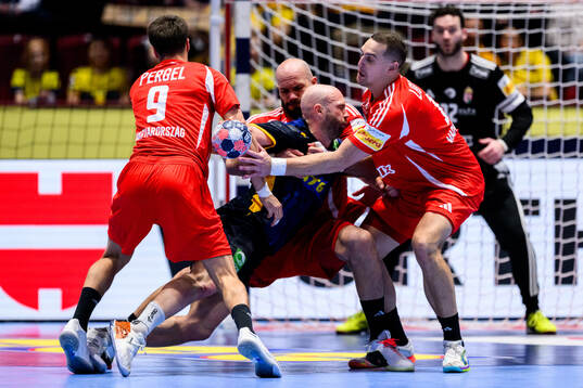 Andrej Pergel, Adrian Sipos and Patrik Ligetvari of Hungary