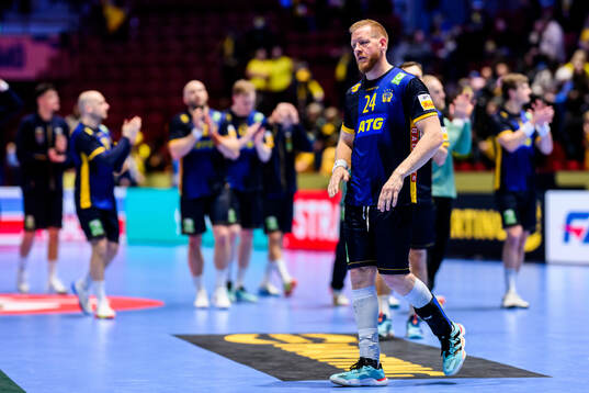 Jim Gottfridsson of Sweden looks dejected