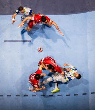 Domen Makuc and Tilen Kodrin of Slovenia against Filip