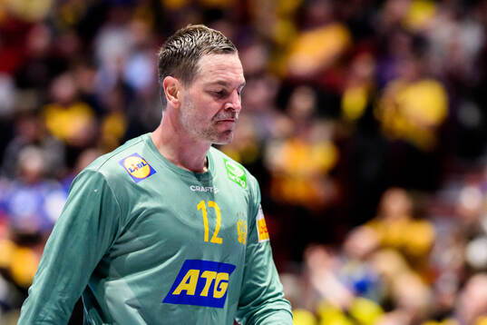 Goalkeeper Andreas Palicka of Sweden