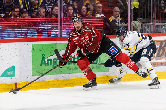 Örebros Luke Martin och HV71s Hampus Eriksson