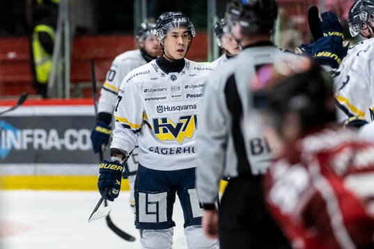 HV71s Jonathan Ang jublar vid 1-2