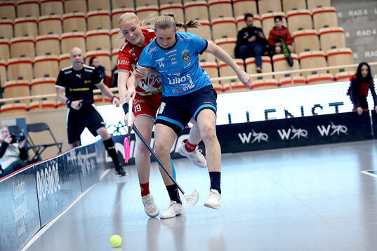 Pixbos Ella Zetterstedt och Kalmarsunds Moa Tschöp