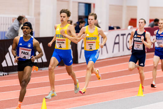 Samuel Pihlström and Jonathan Grahn of Sweden compete in