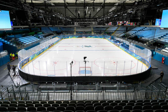 Interior of the Milano Rho Ice Hockey Arena