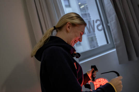 Thea Johanssonof the Swedish national women’s ice hockey