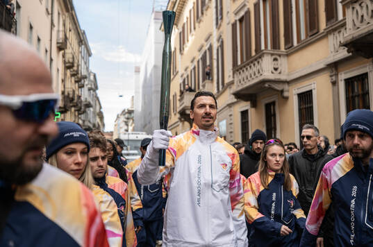 Former football player Zlatan Ibrahimovic of Sweden