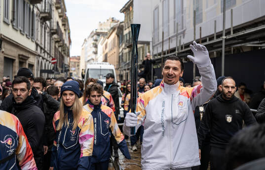 Former football player Zlatan Ibrahimovic of Sweden