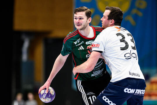 OV Helsingborgs Anton Lindblom och Skövdes Jonas Burud