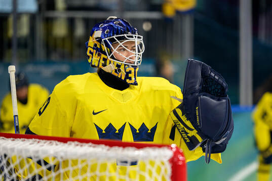Goaltender Emma Söderberg of Sweden
