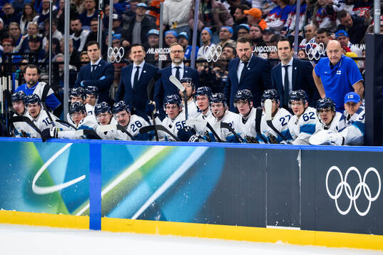 Head coach Antti Pennanen of Finland in the men's ice