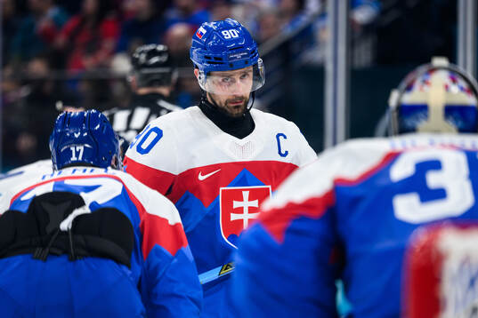 Tomas Tatar of Slovakia in the men's ice hockey game