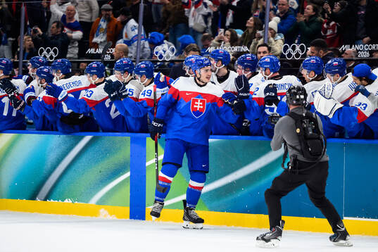 Adam Ruzicka of Slovakia celebrates