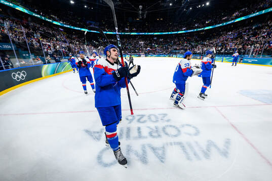 Adam Ruzicka of Slovakia celebrates