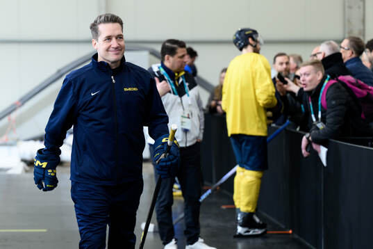 Head coach Sam Hallam of Sweden