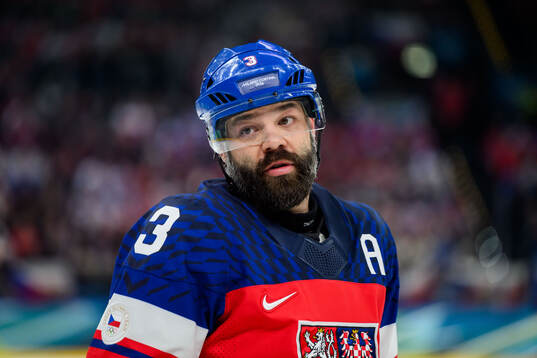 Radko Gudas of Czech Replublic in the men's ice hockey game