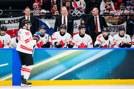 Head coach Jon Cooper of Canada in the men's ice hockey