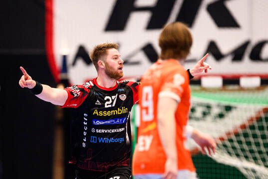 HK Malmös Hugo Stuivers jublar