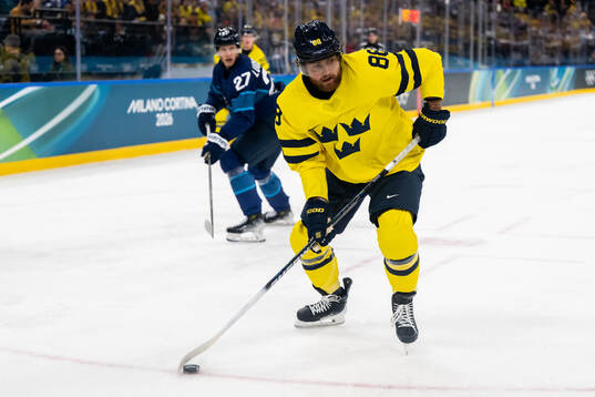 William Nylander of Sweden in the men's ice hockey game