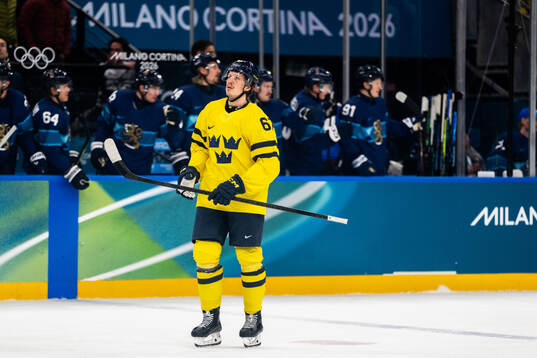 Rickard Rakell of Sweden looks dejected