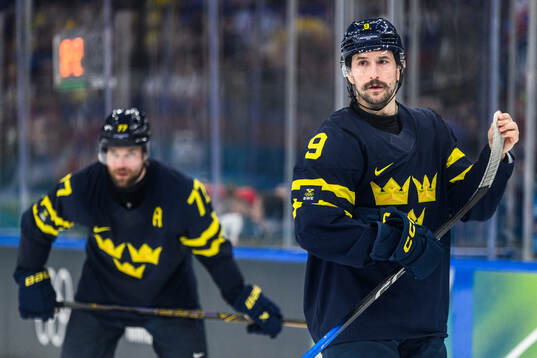 Filip Forsberg of Sweden in the men's ice hockey game