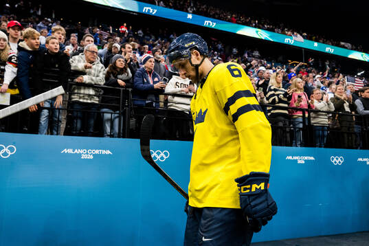 Philip Broberg of Sweden looks dejected