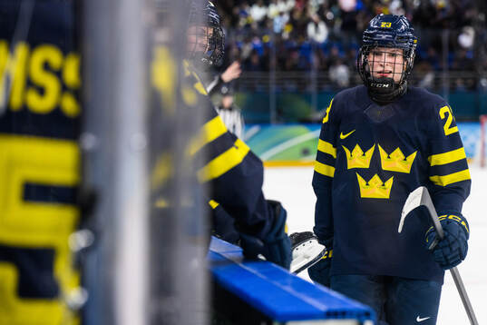Thea Johansson of Sweden looks dejected