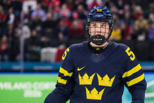 Jenna Raunio of Sweden looks dejected