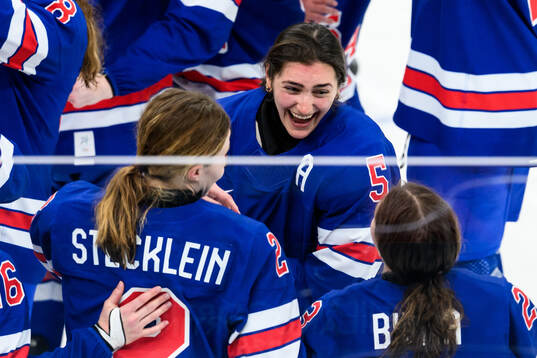 Megan Keller of USA celebrates