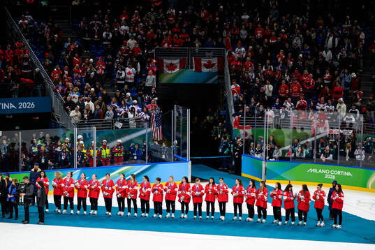 Team Switzerland at the medal ceremony