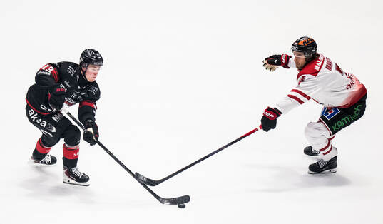 Malmö Redhawks Petter Vesterheim och Örebros Luke Martin