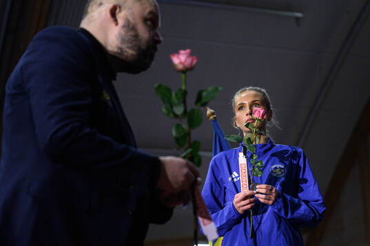 Carmen Cernjul på prispallen