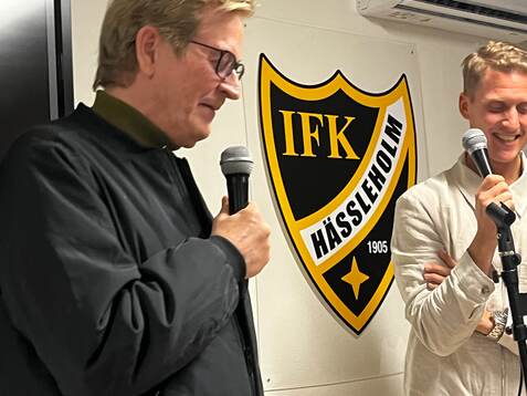 26026 Pär Hansson var gäst på IFK Hässleholms kafé och