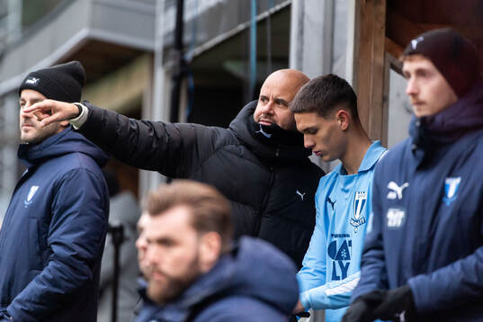 Malmö FFs huvudtränare Miguel Angel Ramirez och Jovan