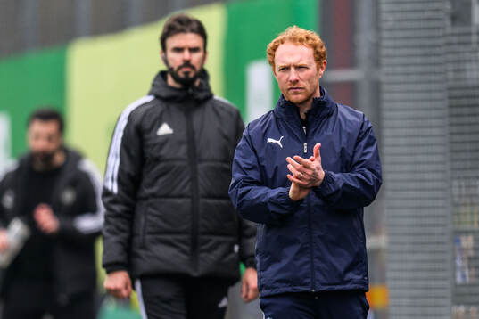 Helsingborgs manager Stevie Grieve