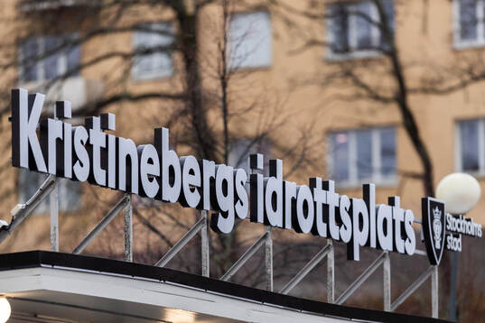 Entren till Kristinebergs Idrottsplats