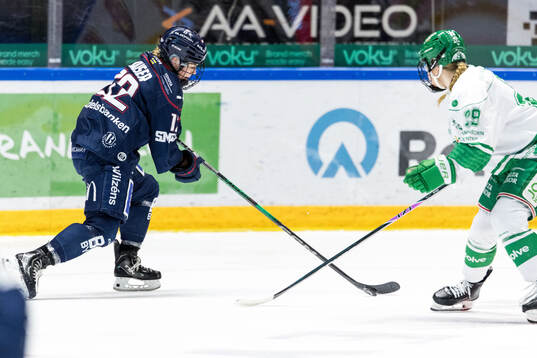 Linköpings Ellie Kaiser och Rögles My Lau