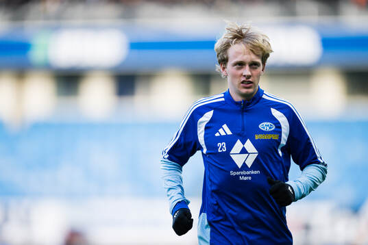 Sondre Granaas of Molde warms up