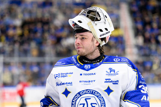 Leksands målvakt Filip Larsson