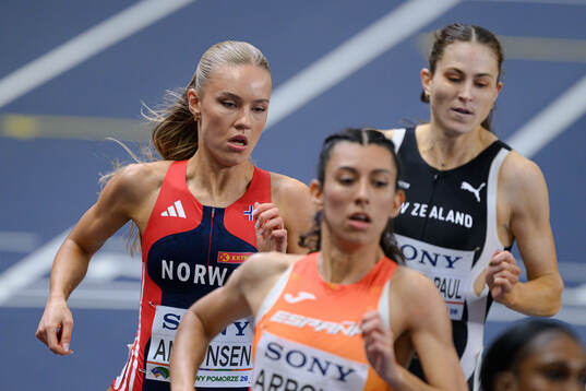 Pernille Karlsen Antonsen of Norway competes women’s 800