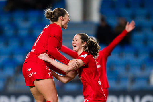 Anna Nerland Aahjem of Brann celebrates