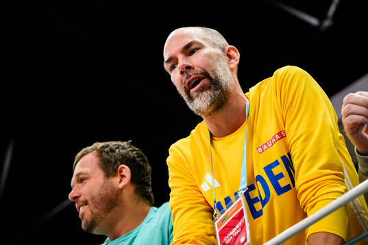 Coach Staffan Jönsson of Sweden