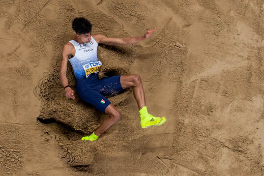 Mattia Furlani of Italy