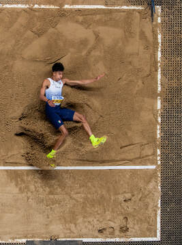Mattia Furlani of Italy