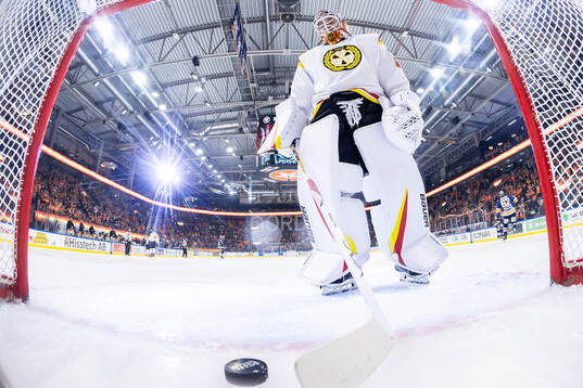 Brynäs målvakt Erik Källgren deppar