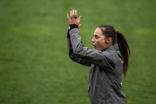 Head coach Elena Sadiku