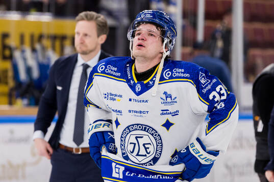 Leksands Olle Strandell deppar
